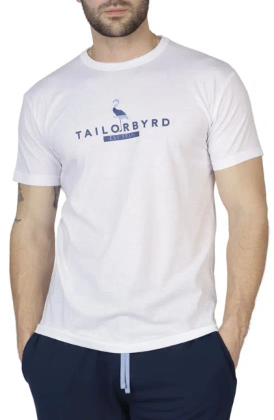 Tailorbyrd Logo Crewneck T-shirt In White