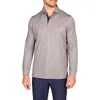 Tailorbyrd Long Sleeve Polo In Gray