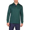 Tailorbyrd Long Sleeve Polo In Green