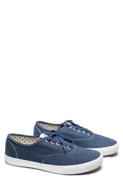 Tailorbyrd Luke Washed Canvas Sneaker In Blue