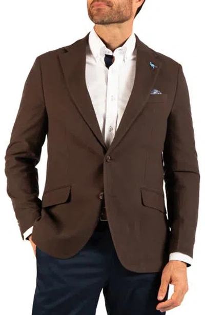 Tailorbyrd Lux Cashmere Touch Sport Coat In Brown
