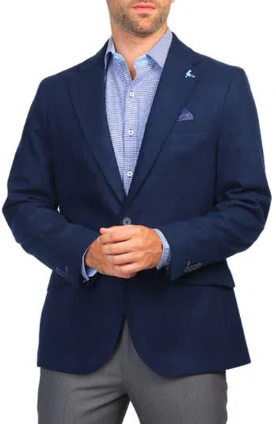 Tailorbyrd Lux Cashmere Touch Sport Coat In Navy