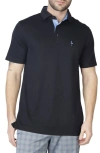 Tailorbyrd Luxe Modal Blend Polo In Black