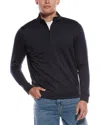 Tailorbyrd Luxe Performance 1/4-zip Mock Pullover In Blue