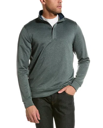 Tailorbyrd Luxe Performance 1/4-zip Mock Pullover In Green