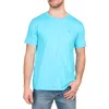 Tailorbyrd Mélange Crewneck T-shirt In Aqua Pool