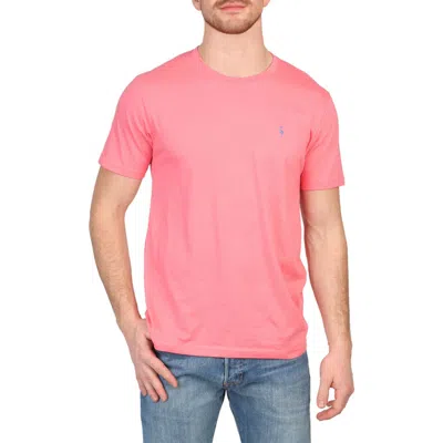 Tailorbyrd Mélange Crewneck T-shirt In Coral Reef