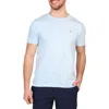 Tailorbyrd Mélange Crewneck T-shirt In Light Blue