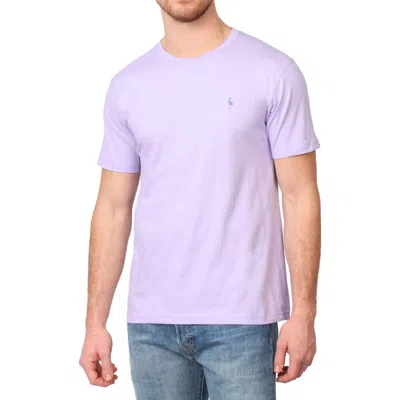 Tailorbyrd Mélange Crewneck T-shirt In Lilac