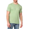 Tailorbyrd Mélange Crewneck T-shirt In Moss Green