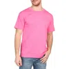 Tailorbyrd Mélange Crewneck T-shirt In Punch Pink