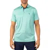 Tailorbyrd Tonal Melange Performance Polo In Green