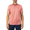 Tailorbyrd Mélange Mesh Performance Polo In Brown