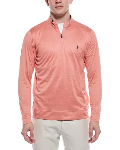TAILORBYRD MELANGE MESH PERFORMANCE QUARTER ZIP PULLOVER