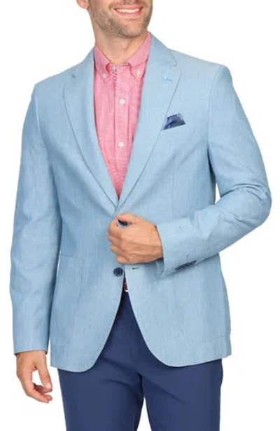 Tailorbyrd Mélange Textured Sport Coat In Ice Blue
