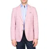 Tailorbyrd Mélange Windowpane Sport Coat In Dust Rose