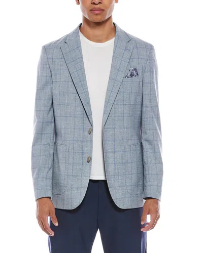 Tailorbyrd Mélange Windowpane Sportcoat In Gray