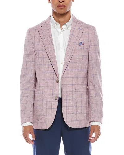 Tailorbyrd Mélange Windowpane Sportcoat In Pink