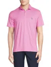 Tailorbyrd Men's Chevron Polo In Rose Pink