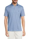 TAILORBYRD MEN'S DAISY FLORAL PERFORMANCE POLO