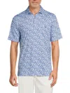TAILORBYRD MEN'S FLORAL PERFORMANCE POLO
