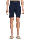 Tailorbyrd Men's French Terry Logo Shorts In Navy