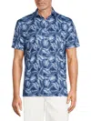 Tailorbyrd Leaves Performance Polo In Navy