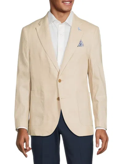 Tailorbyrd Men's Linen Blend Sportcoat In Khaki