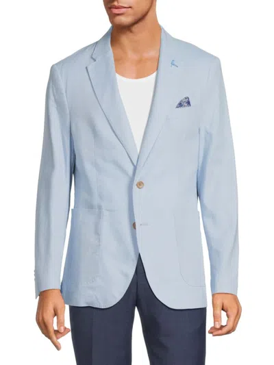 Tailorbyrd Men's Linen Blend Sportcoat In Light Blue