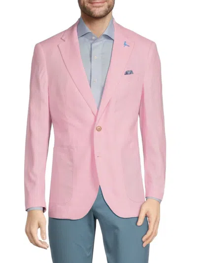 Tailorbyrd Men's Linen Blend Sportcoat In Light Pink
