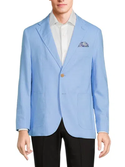 Tailorbyrd Men's Linen Blend Sportcoat In Sky Blue