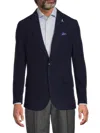 Tailorbyrd Men's Luxe Notch Lapel Sport Coat In Blue