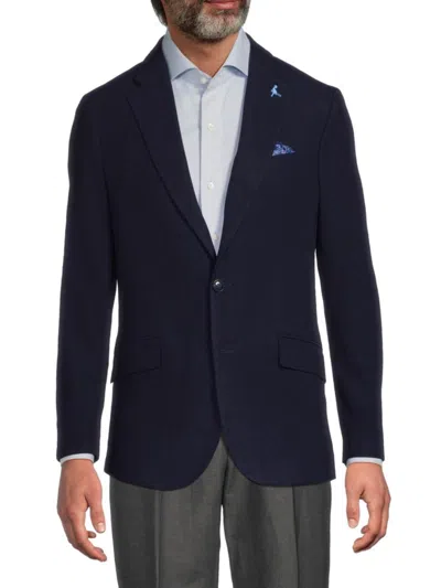 Tailorbyrd Men's Luxe Notch Lapel Sport Coat In Blue