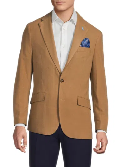 Tailorbyrd Men's Luxe Notch Lapel Sport Coat In Brown