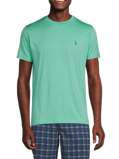 Tailorbyrd Men's Melange Logo Tee In Blue Byrd