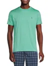 Tailorbyrd Men's Melange Logo Tee In Fresh Mint