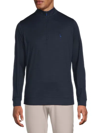 TAILORBYRD TAILORBYRD MEN'S MOCK TURTLENECK QUARTER ZIP PULLOVER