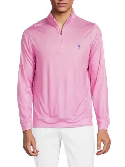 TAILORBYRD MEN'S PERFORMANCE STRIPED ZIP UP PULLOVER