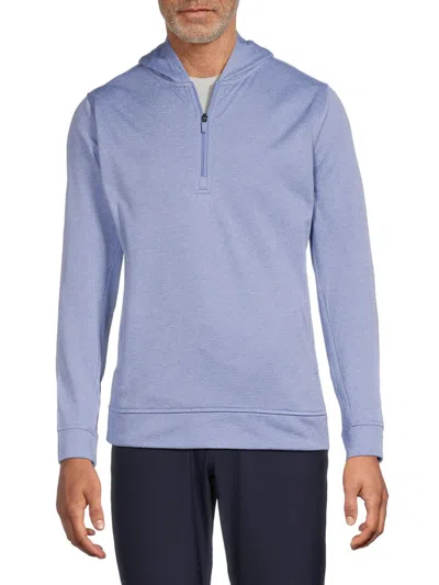 Tailorbyrd Men's Performance Zip Up Hoodie In Light Blue