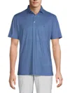 Tailorbyrd Men's Polka Dot Print Polo In Navy