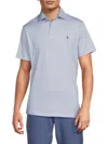 Tailorbyrd Classic Fit Solid Polo In Blue