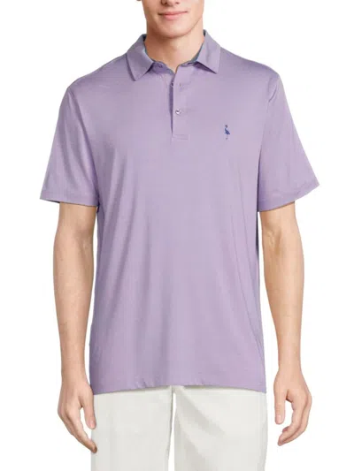 Tailorbyrd Men's Solid Performance Polo In Blue Byrd