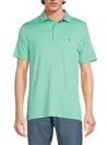 Tailorbyrd Men's Solid Performance Polo In Fresh Mint