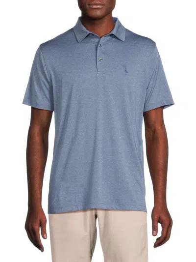 Tailorbyrd Men's Solid Performance Polo In Navy