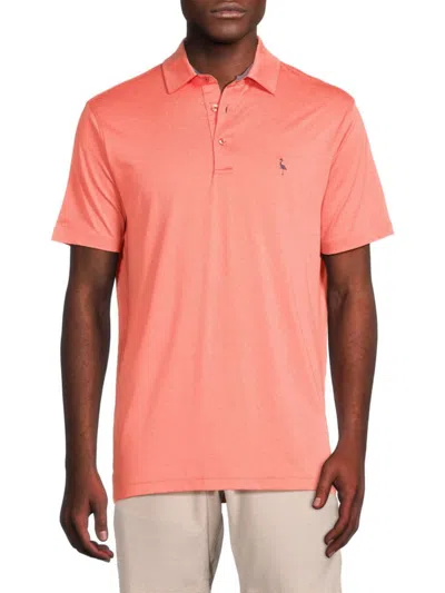 Tailorbyrd Men's Solid Performance Polo In Sunkist