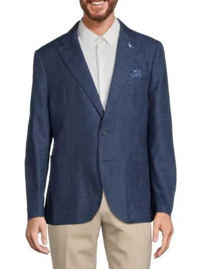 Tailorbyrd Men's Two Tone Textured Sportcoat In Denim Blue
