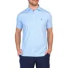 Tailorbyrd Mini Dot Printed Performance Shirt In Blue