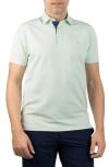 Tailorbyrd Micro Grid Performance Polo In Black