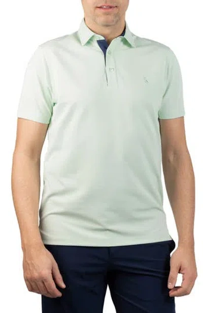 Tailorbyrd Micro Grid Performance Polo In Black