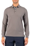 Tailorbyrd Micro Grid Performance Polo In Grey